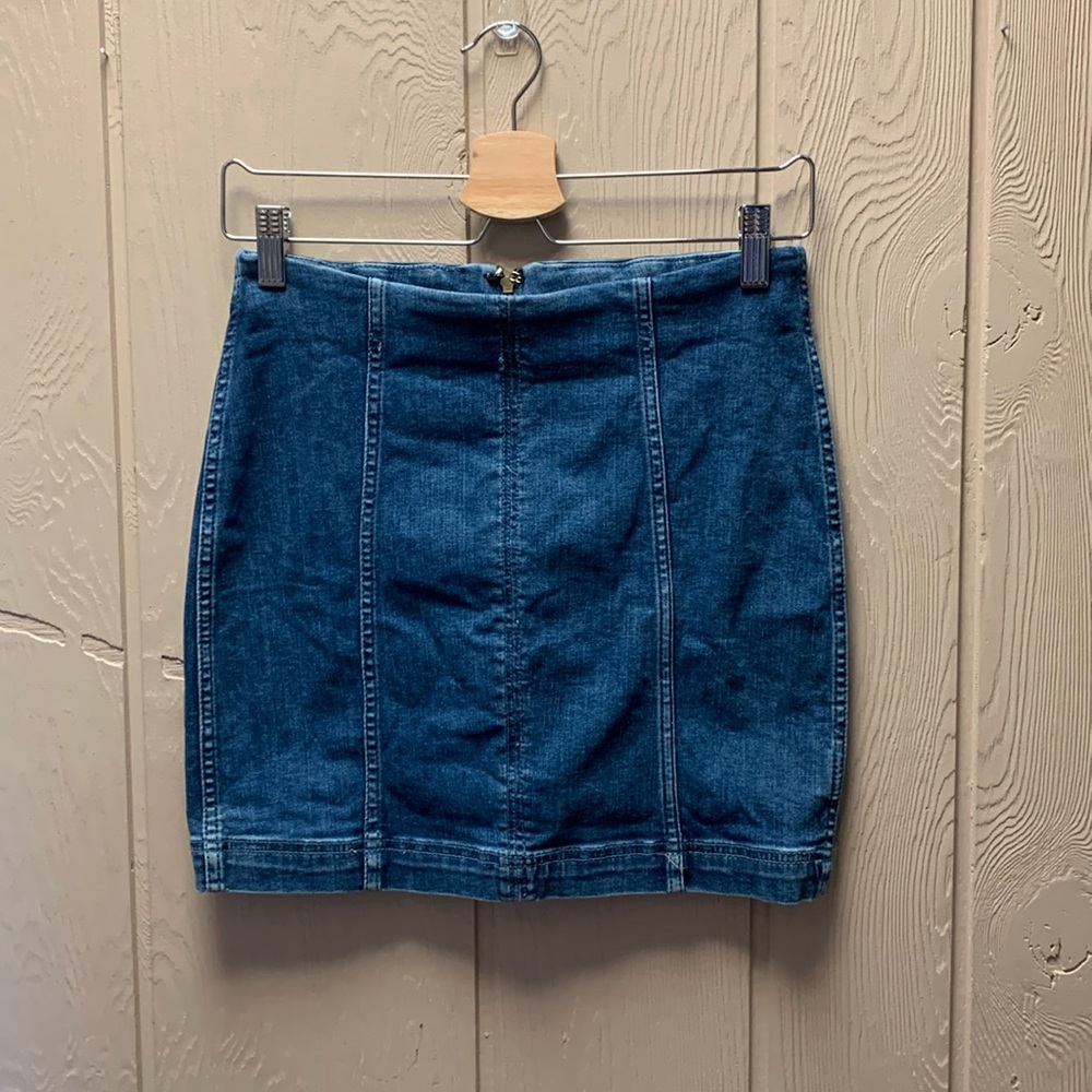 Free People Jean Skirt